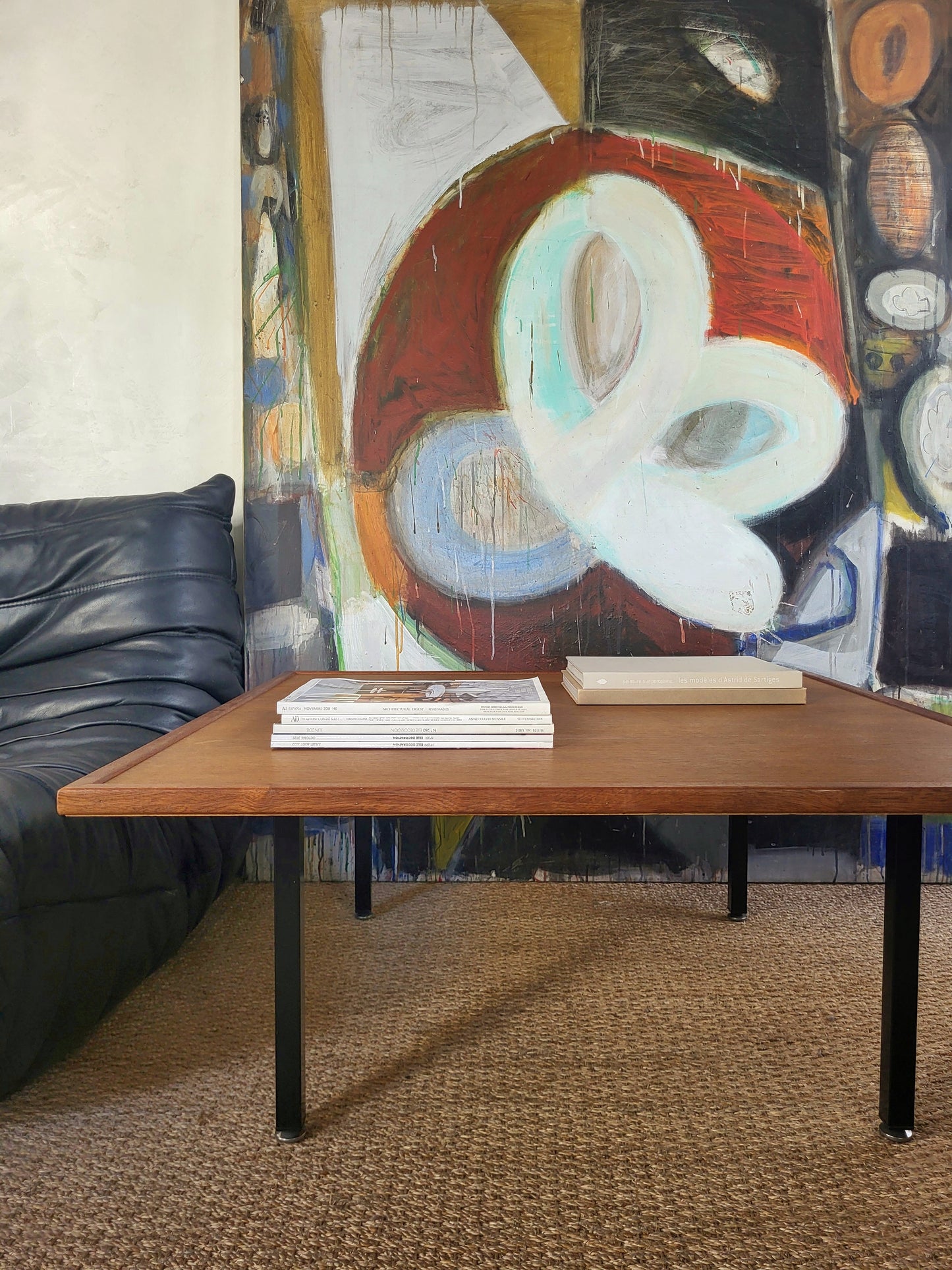 Table basse carrée vintage