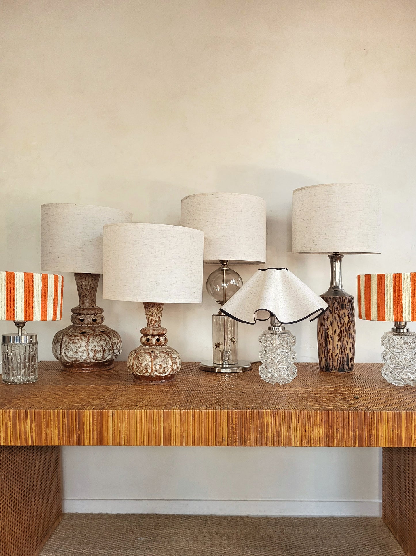 Lampe en céramique 70s