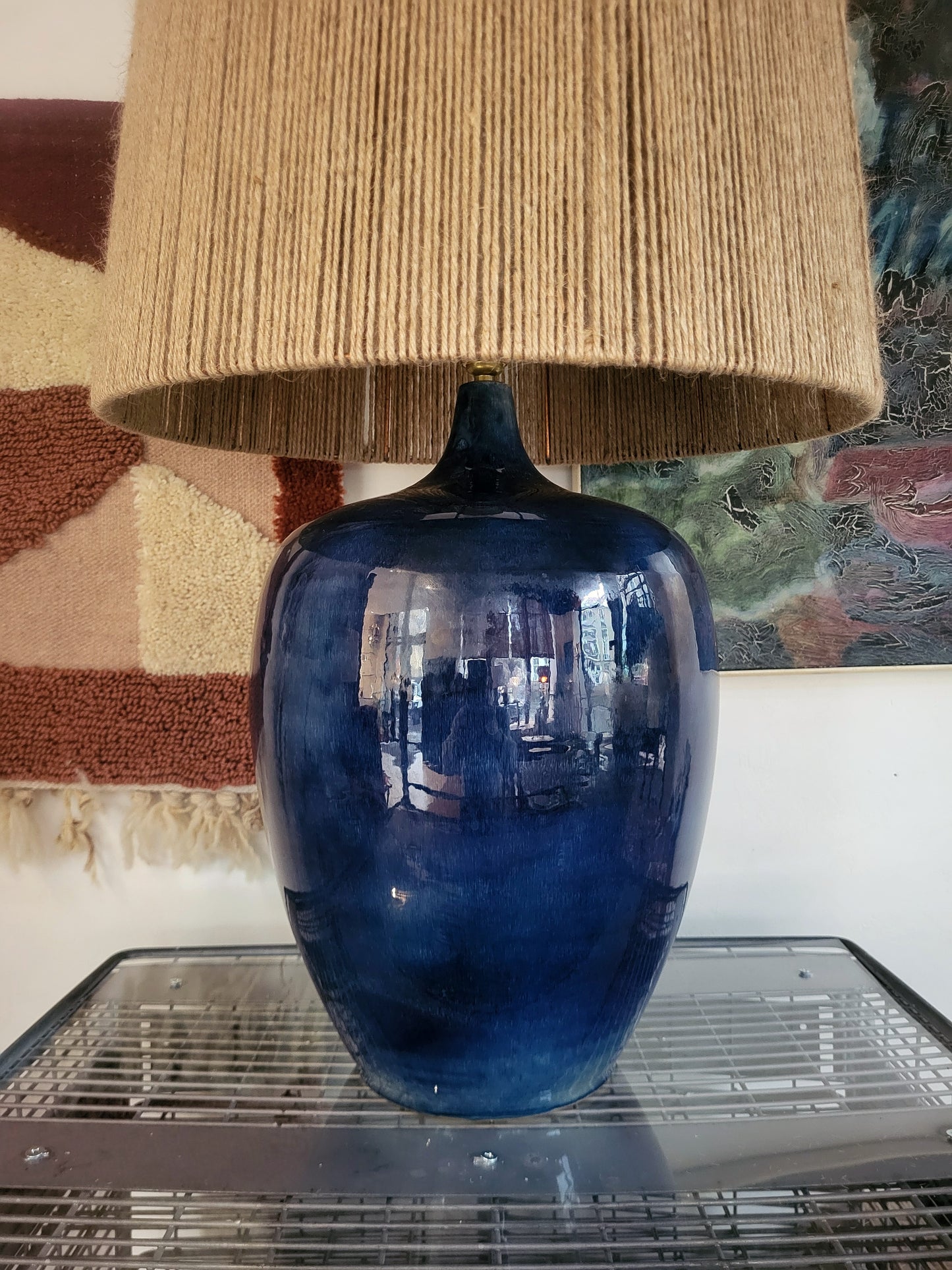 Grande lampe en céramique