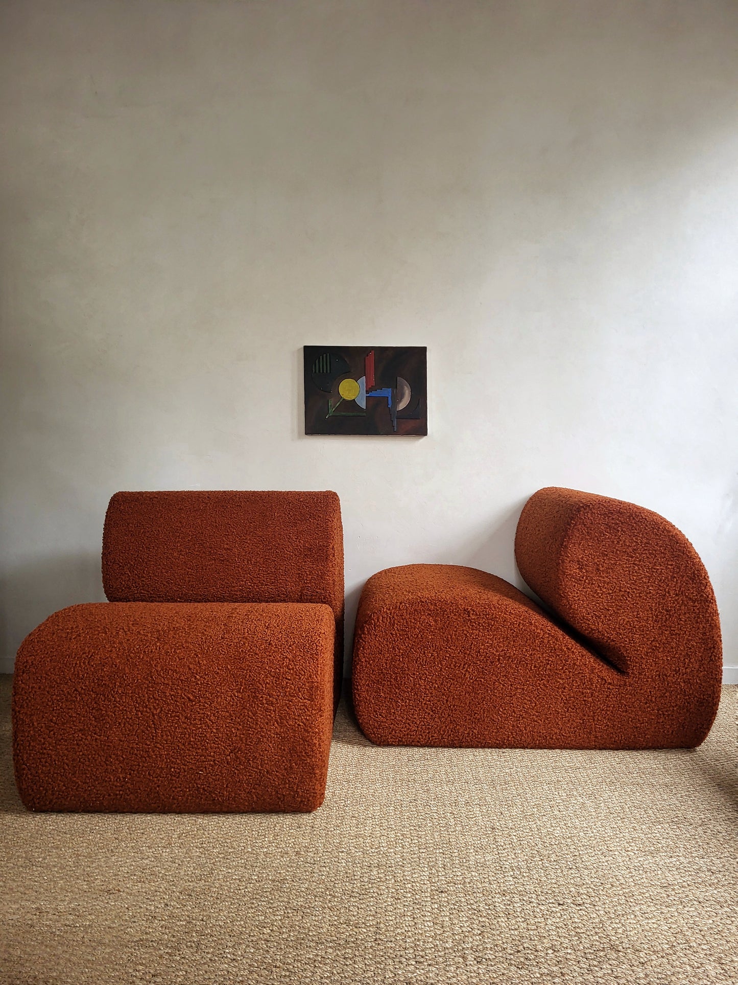 Fauteuil Italien 70s retapissé