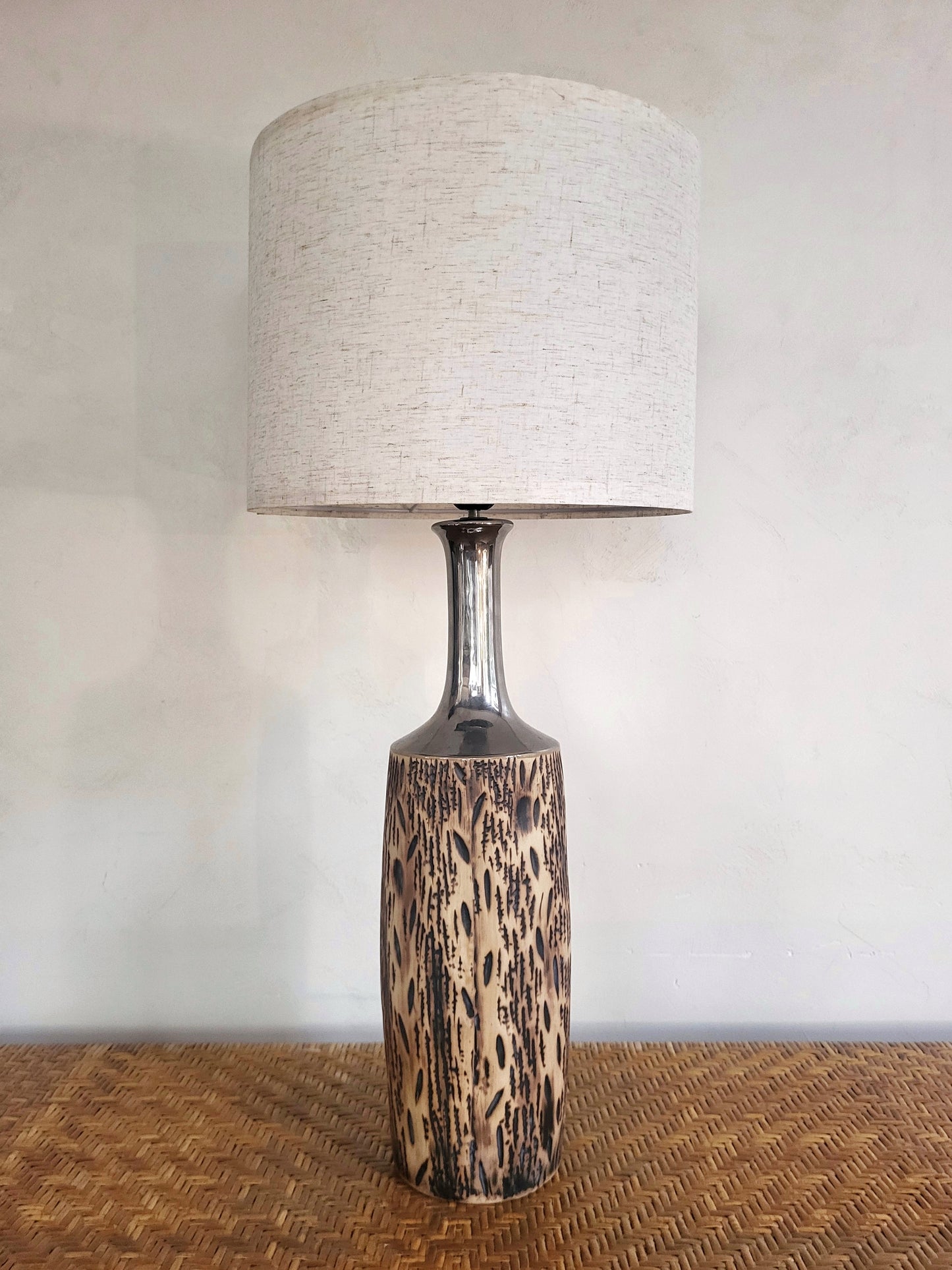 Lampe en céramique 70s