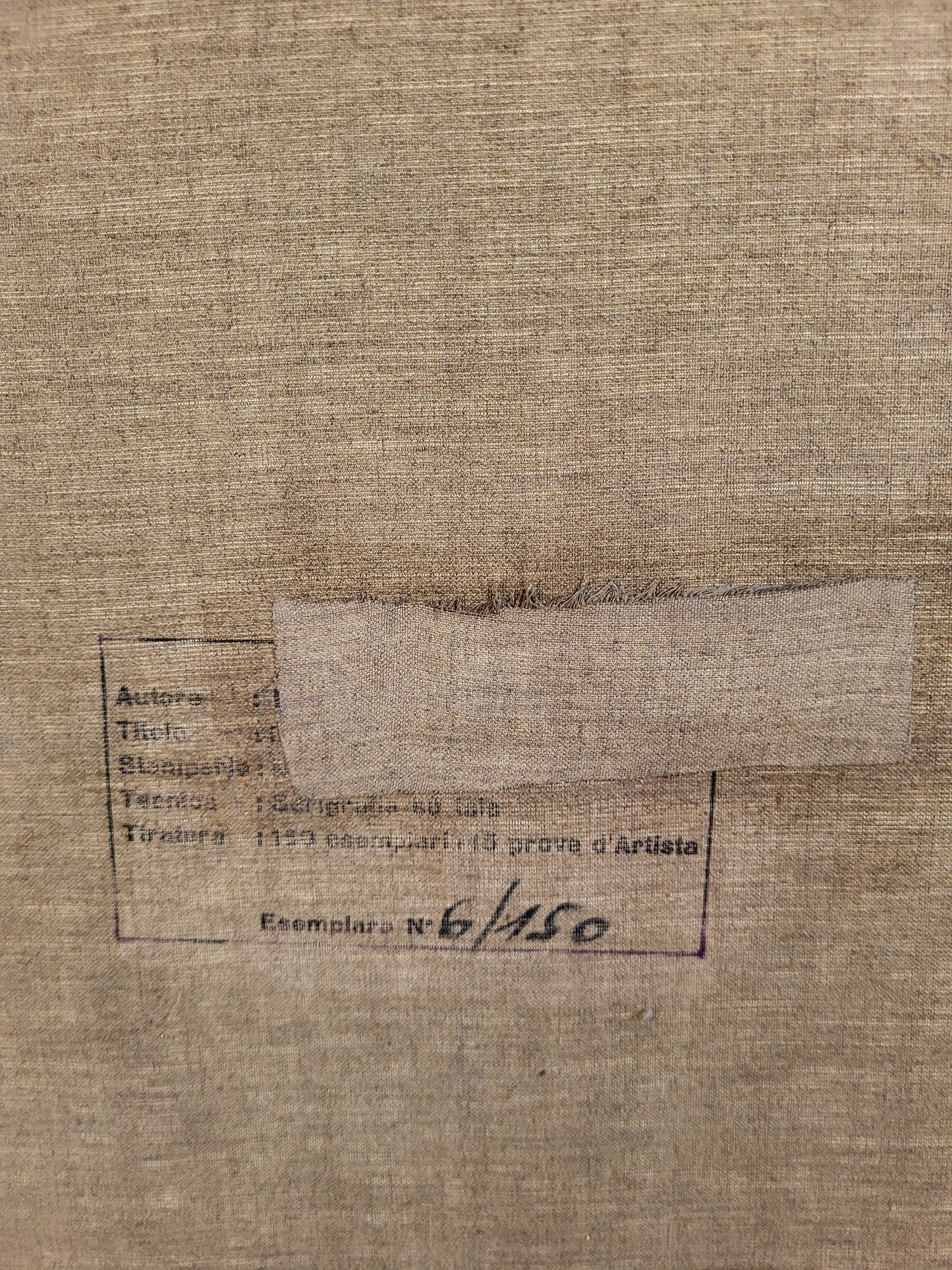 Toile XXL de Lucio del Pezzo