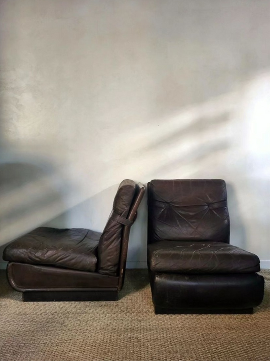 Fauteuil en cuir Roche Bobois