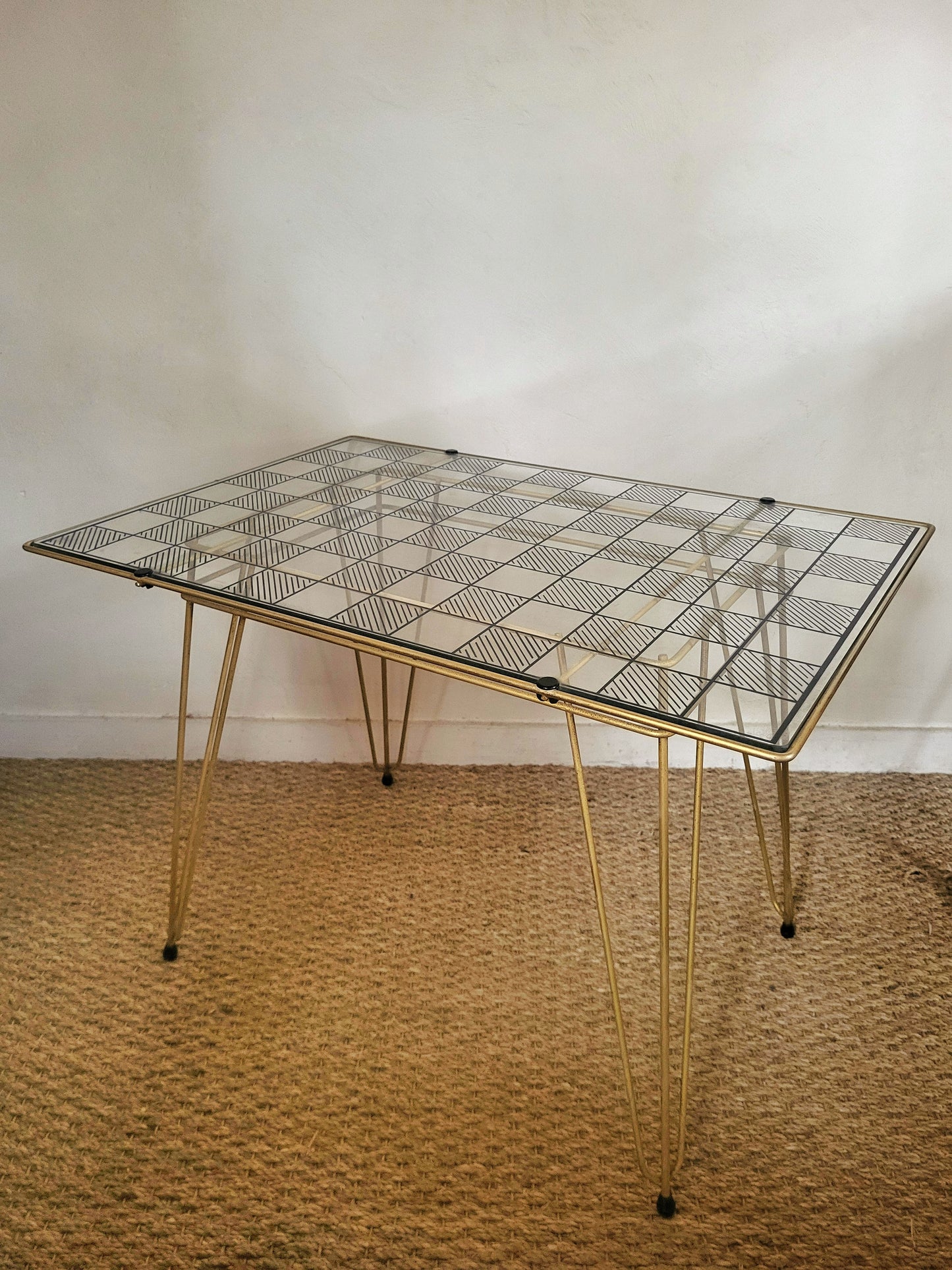 Table d'appoint damier