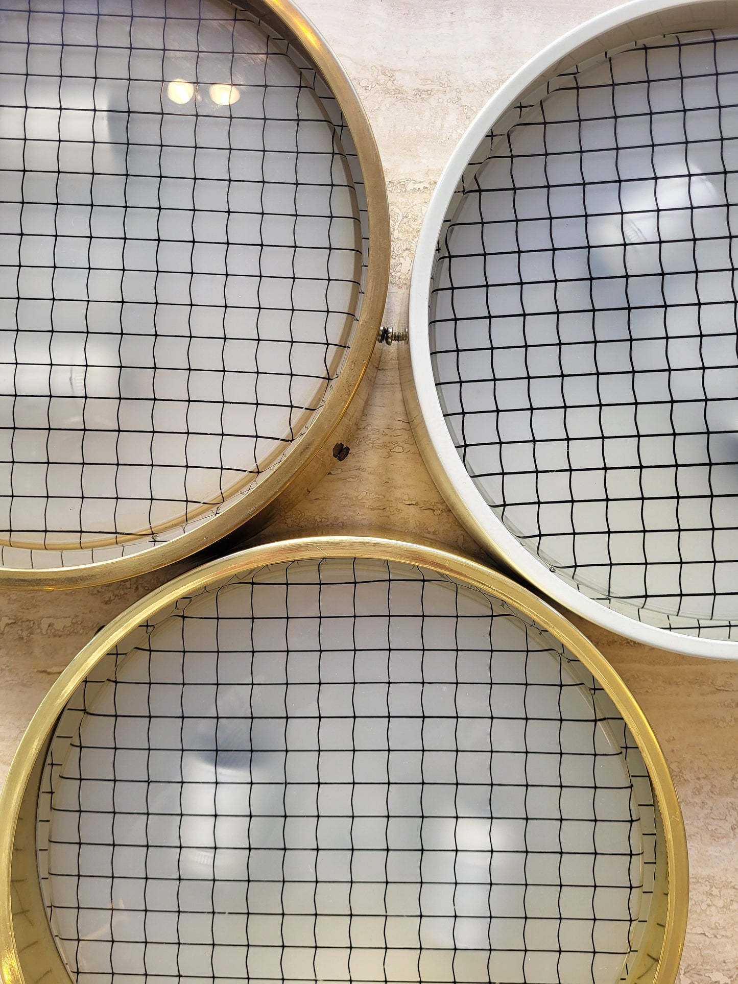 Applique / plafonnier 70s doré