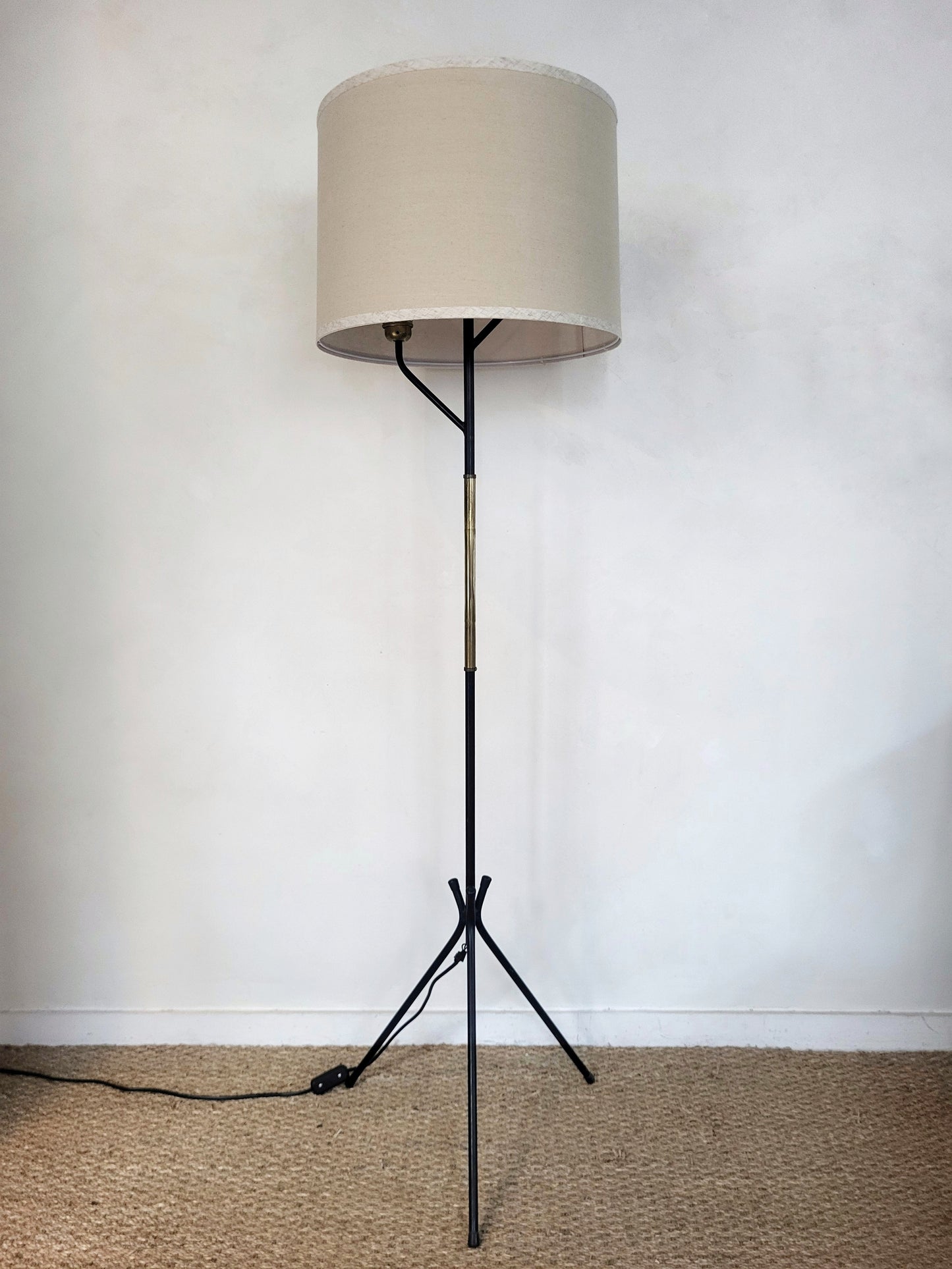 Lampe de sol double lumière