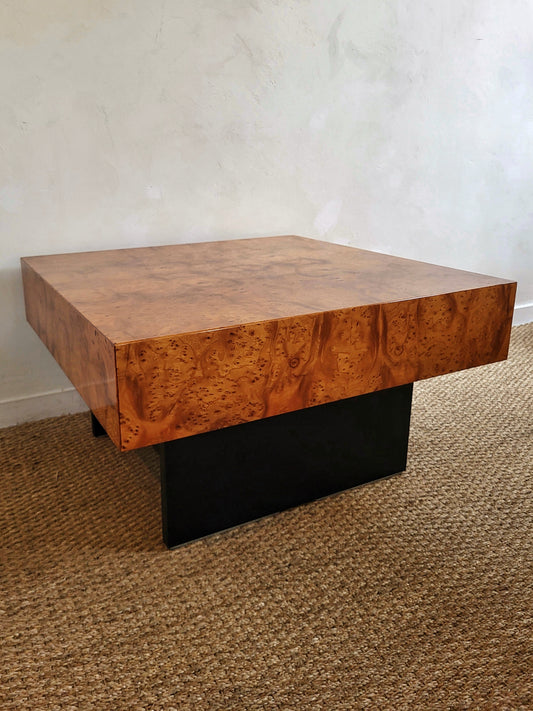 Tables basses en loupe d'orme