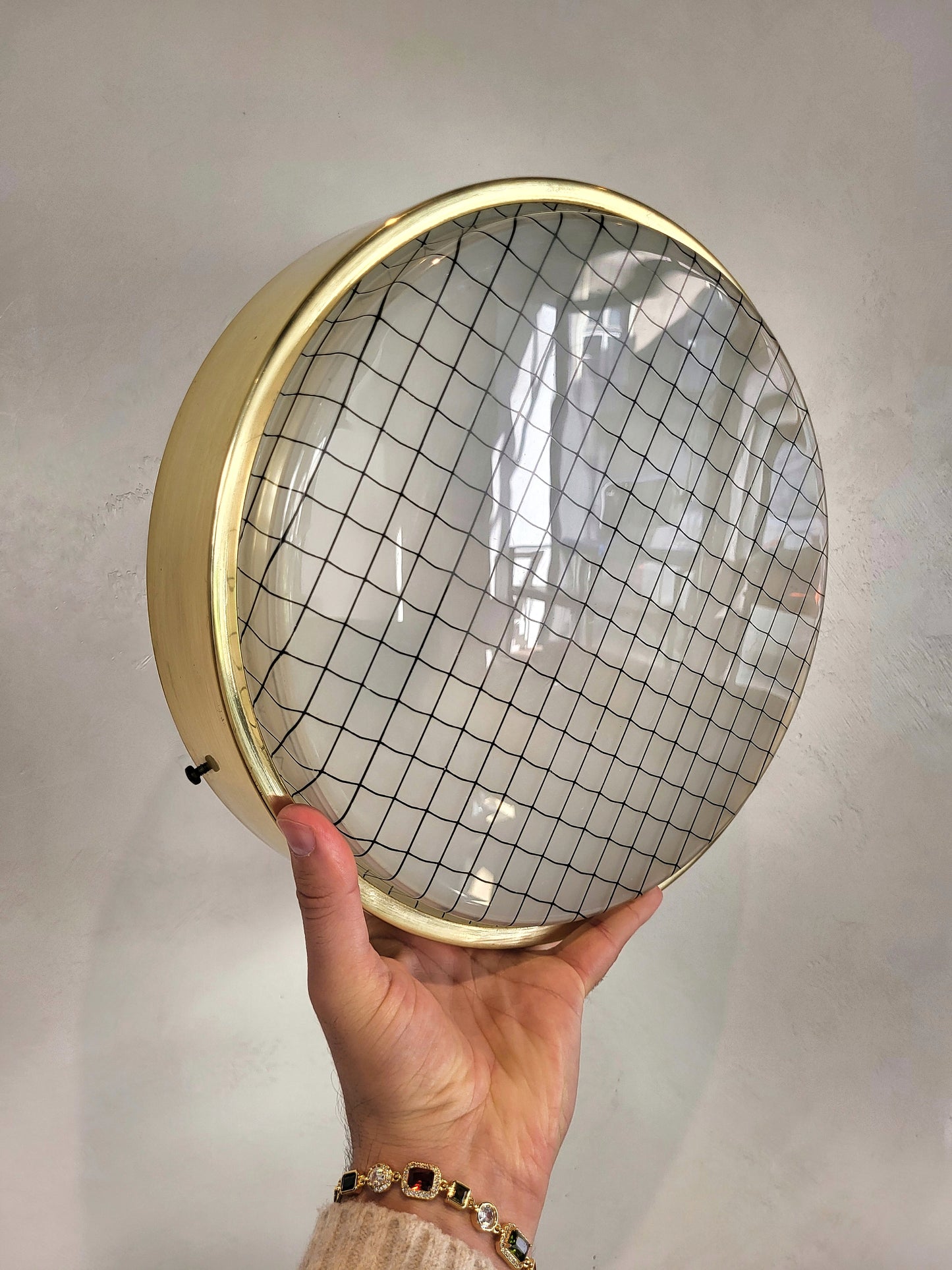 Applique / plafonnier 70s doré