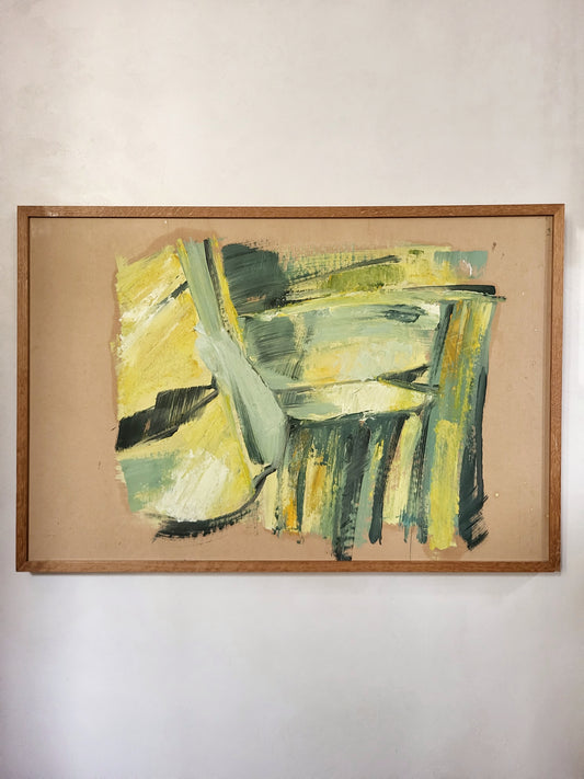 Huile abstraite d'Annie Favier