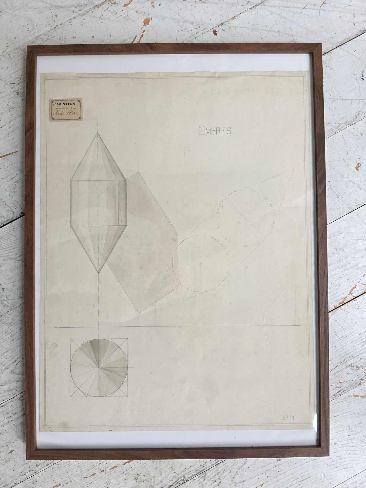 Dessin encadré "Ombres"