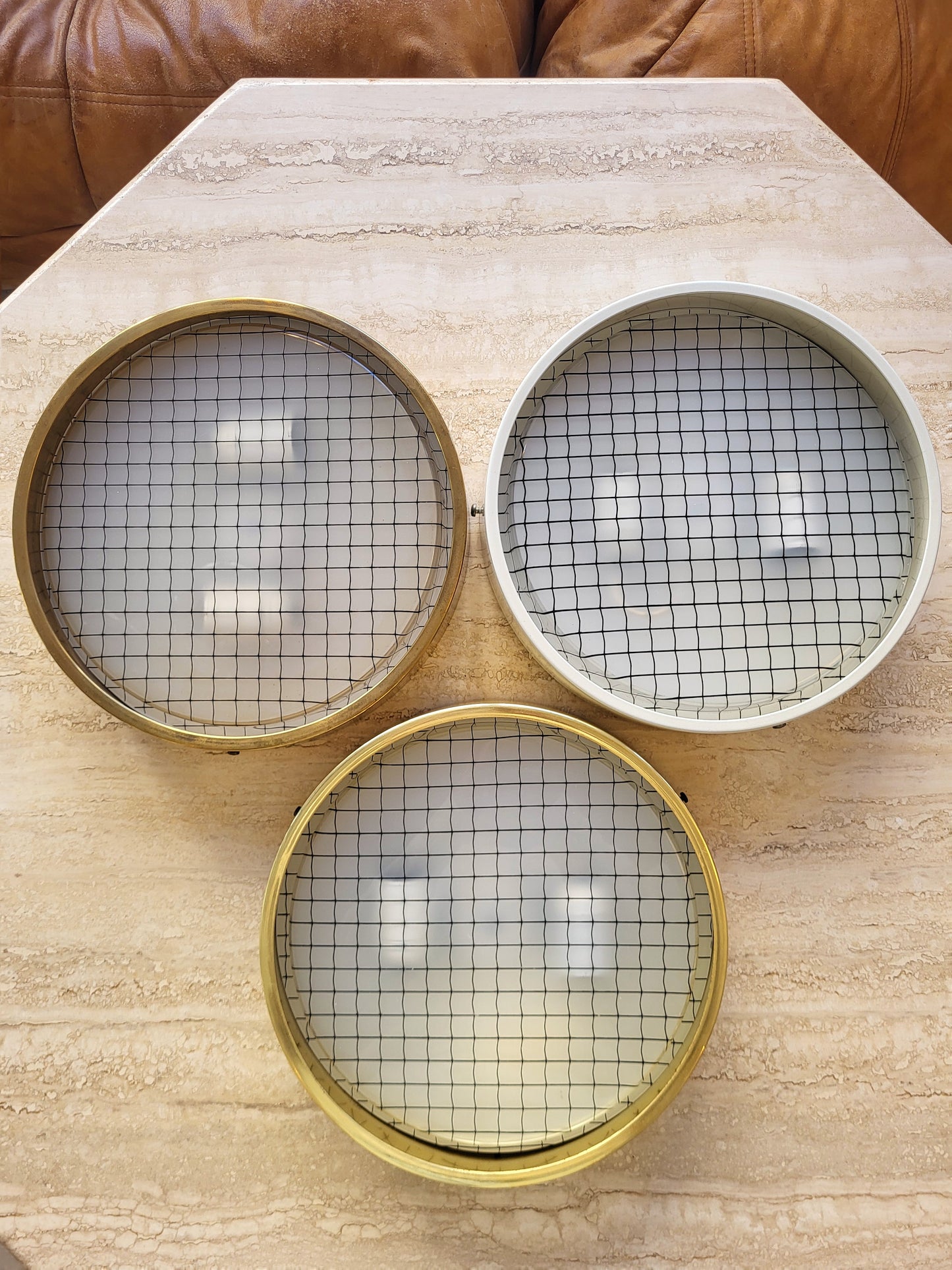 Applique / plafonnier 70s doré