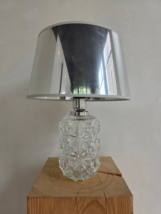Lampe vintage en verre