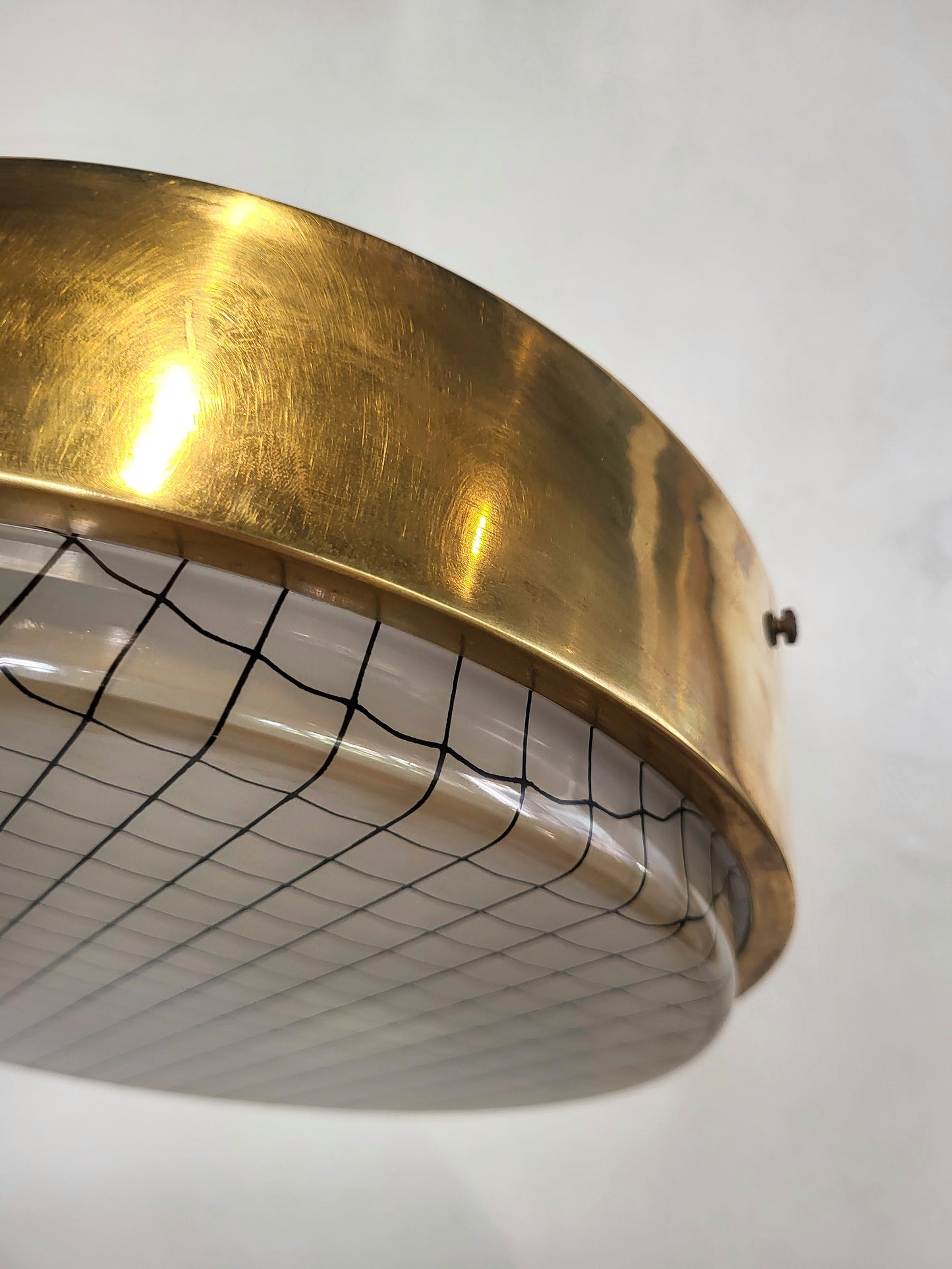 Applique / plafonnier 70s cuivré