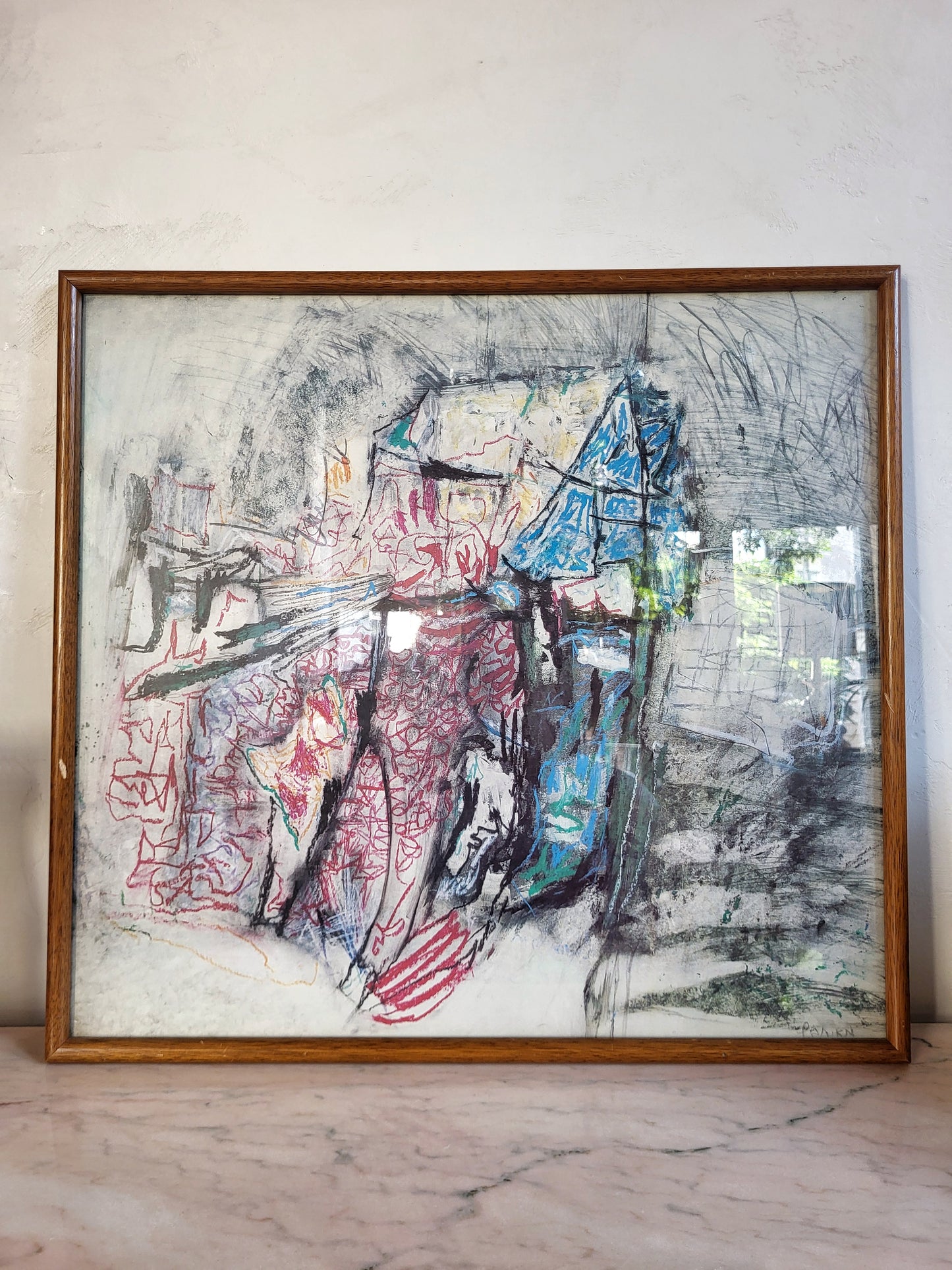 Cadre dessin abstrait