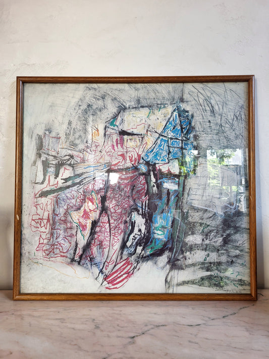 Cadre dessin abstrait