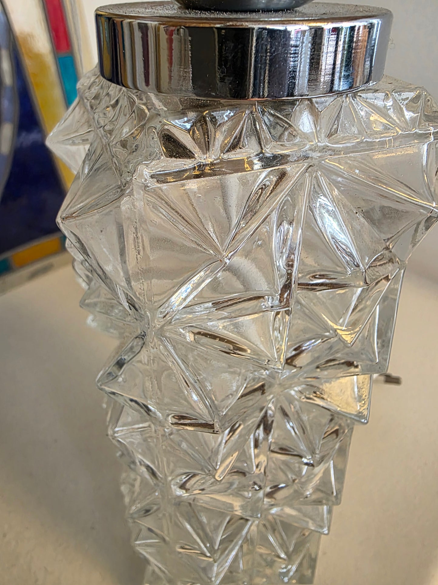 Petite lampe en verre