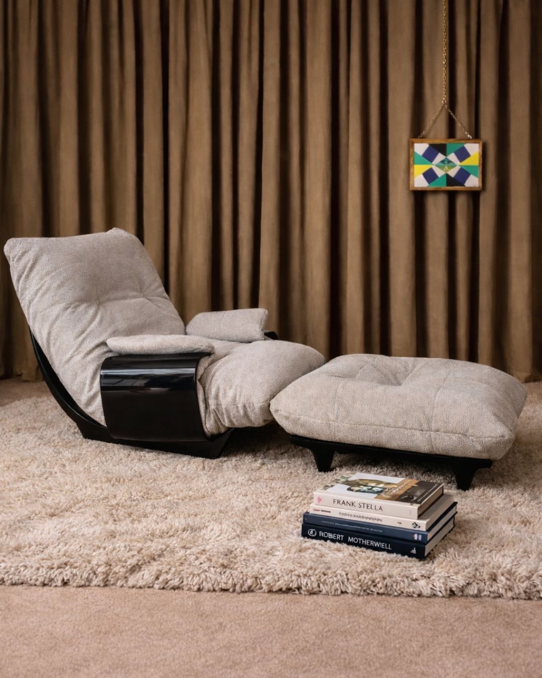 Fauteuil et Ottomane Marsala