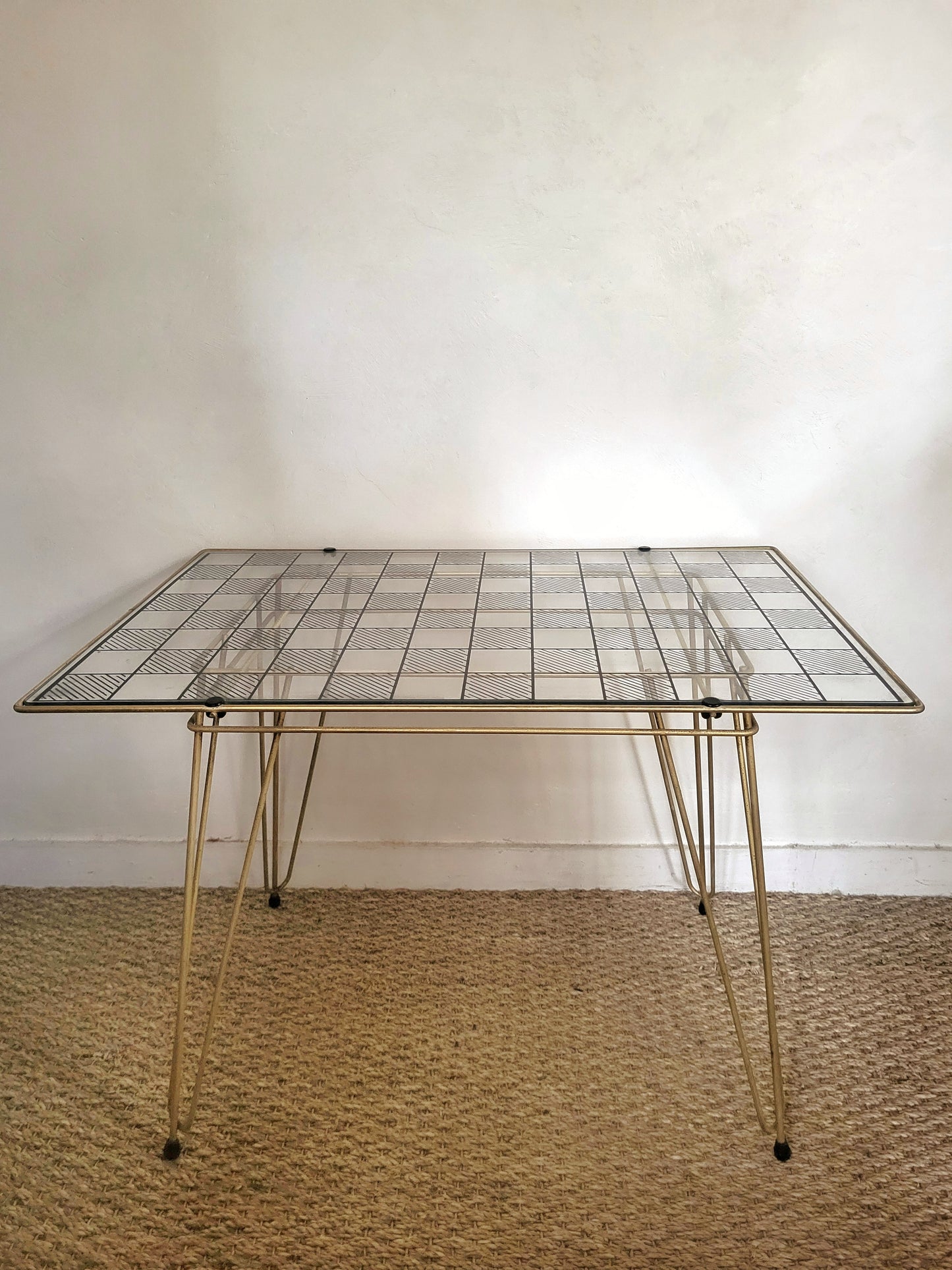 Table d'appoint damier