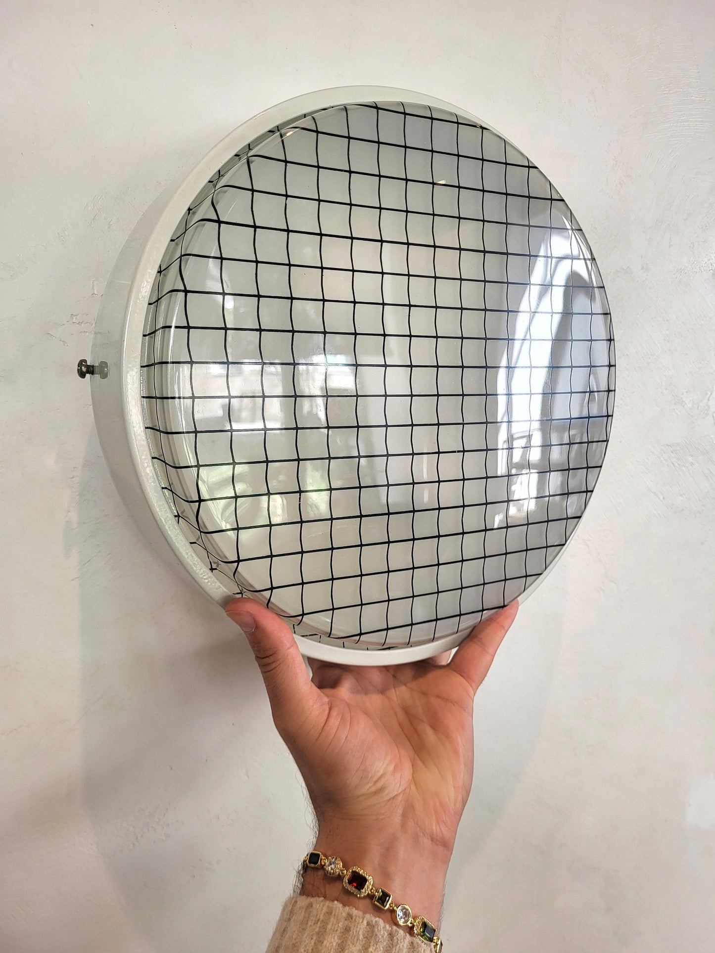 Applique / plafonnier 70s blanc