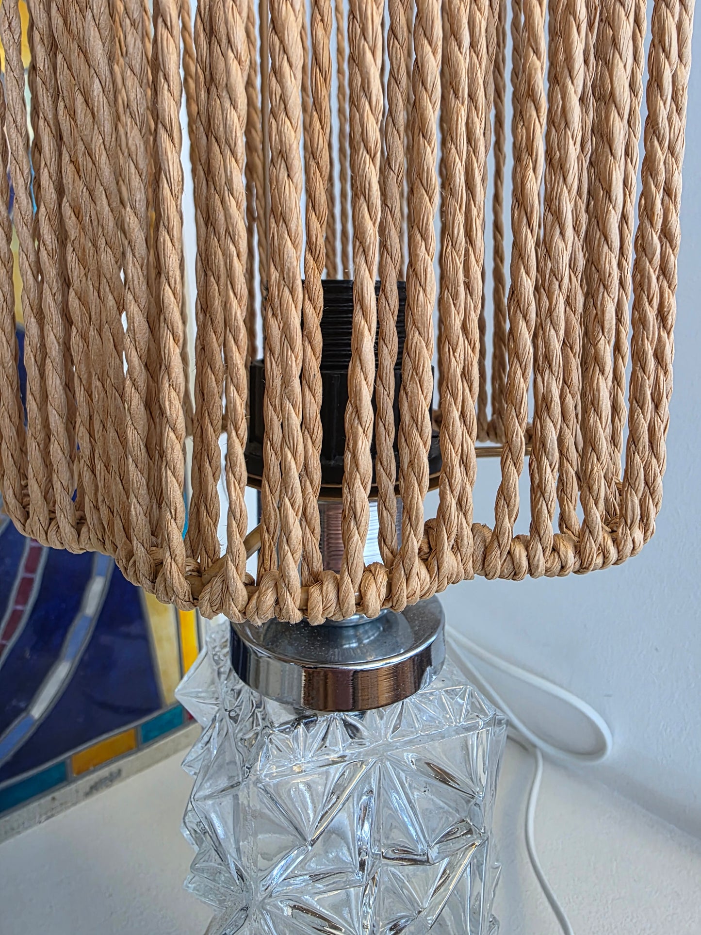 Petite lampe en verre