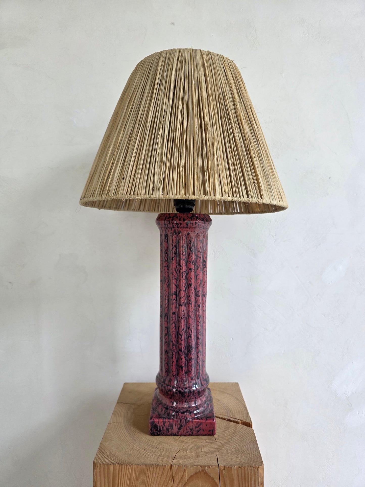 Lampe en céramique vintage