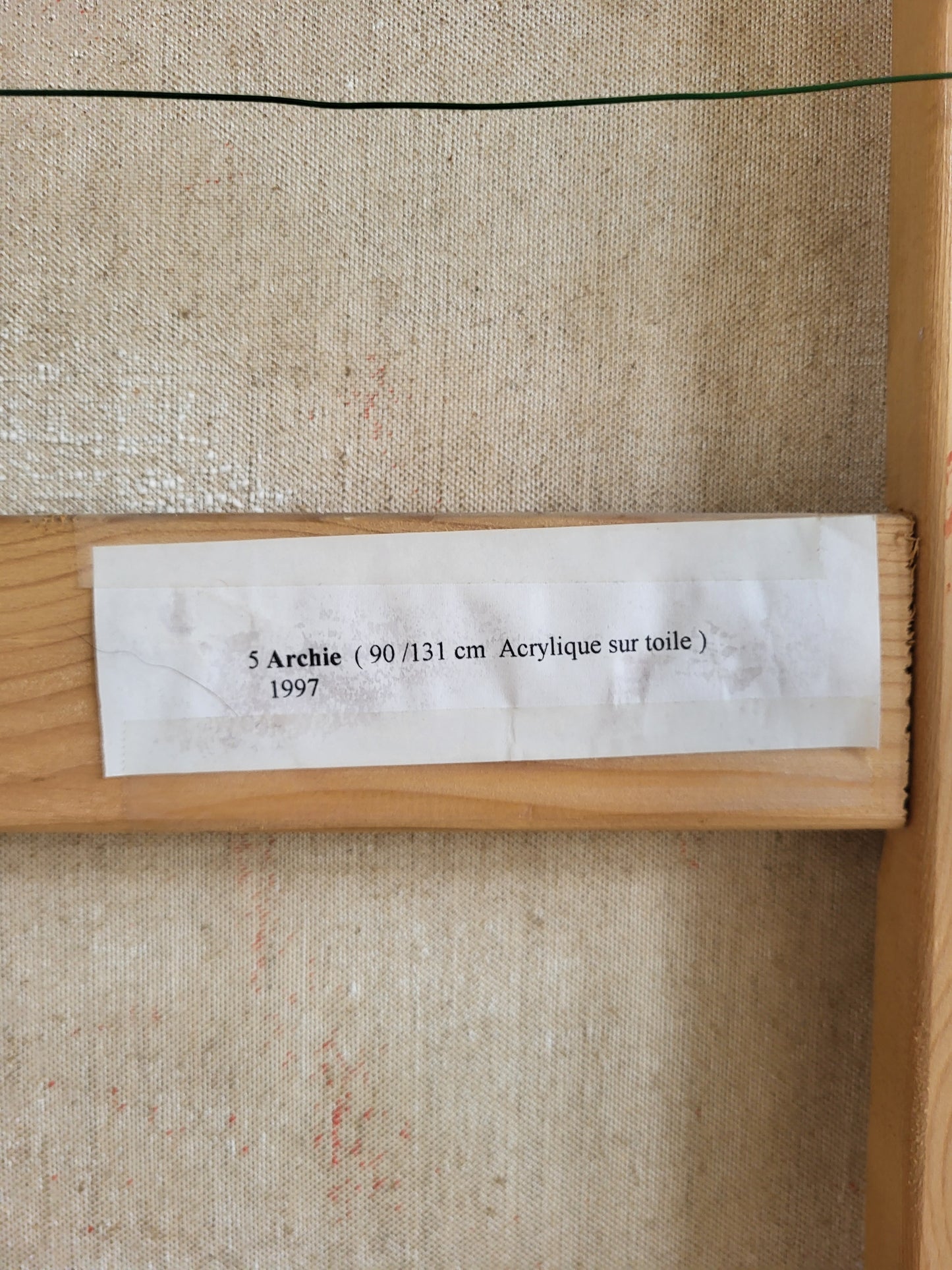 Toile abstraite "Archie", 1997