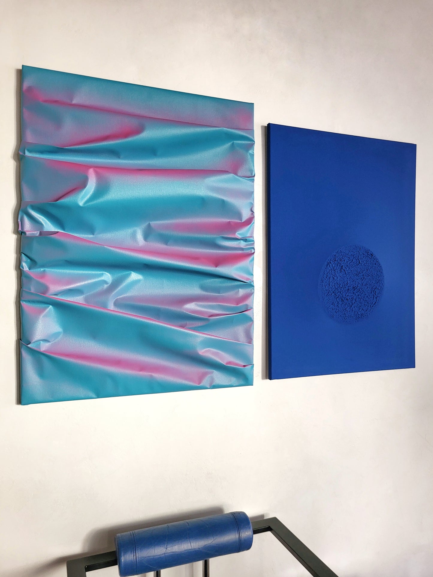 Oeuvre en relief Monocromo Blu 456 par Alessandro Alteo