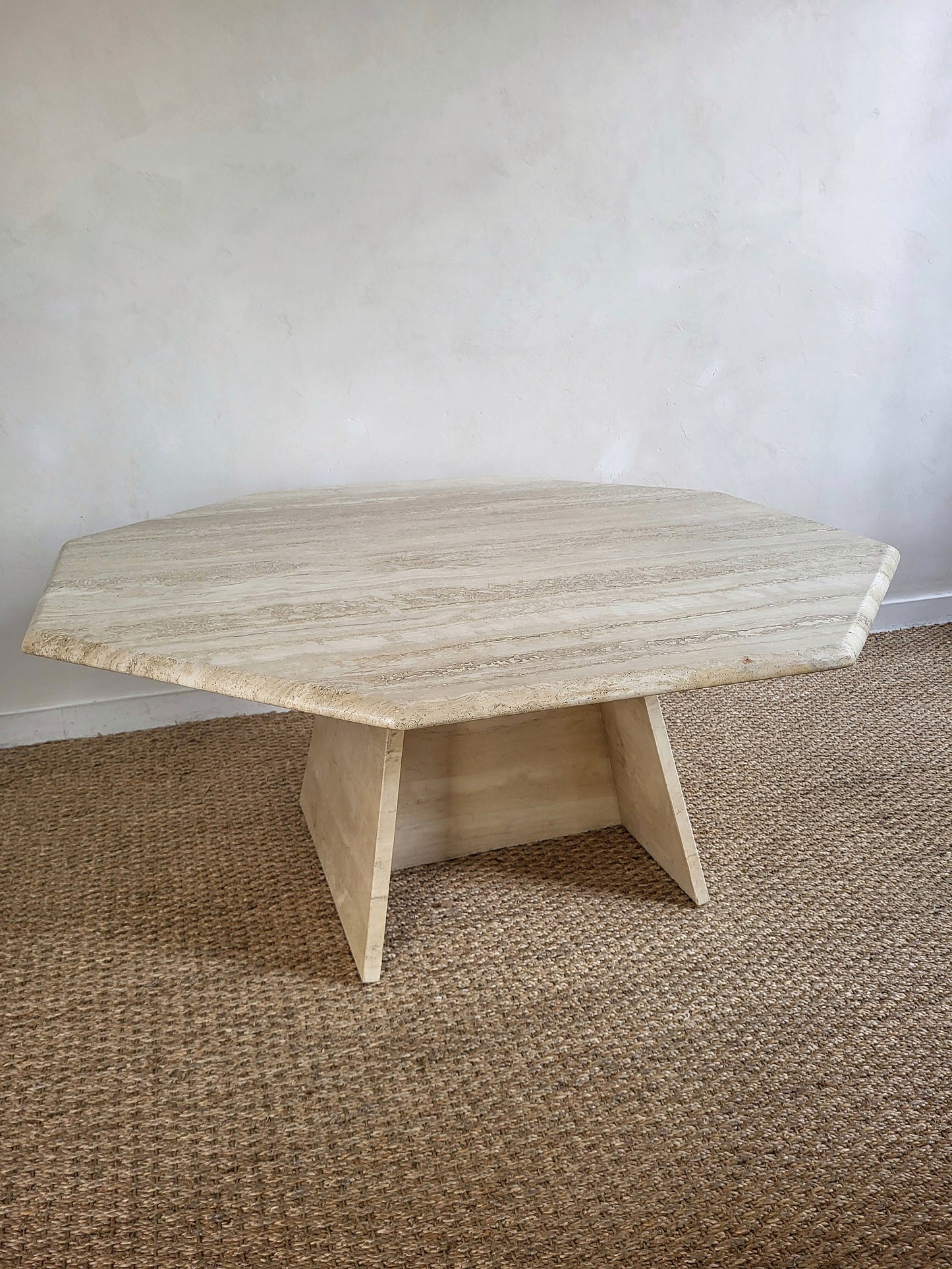 Table basse en travertin