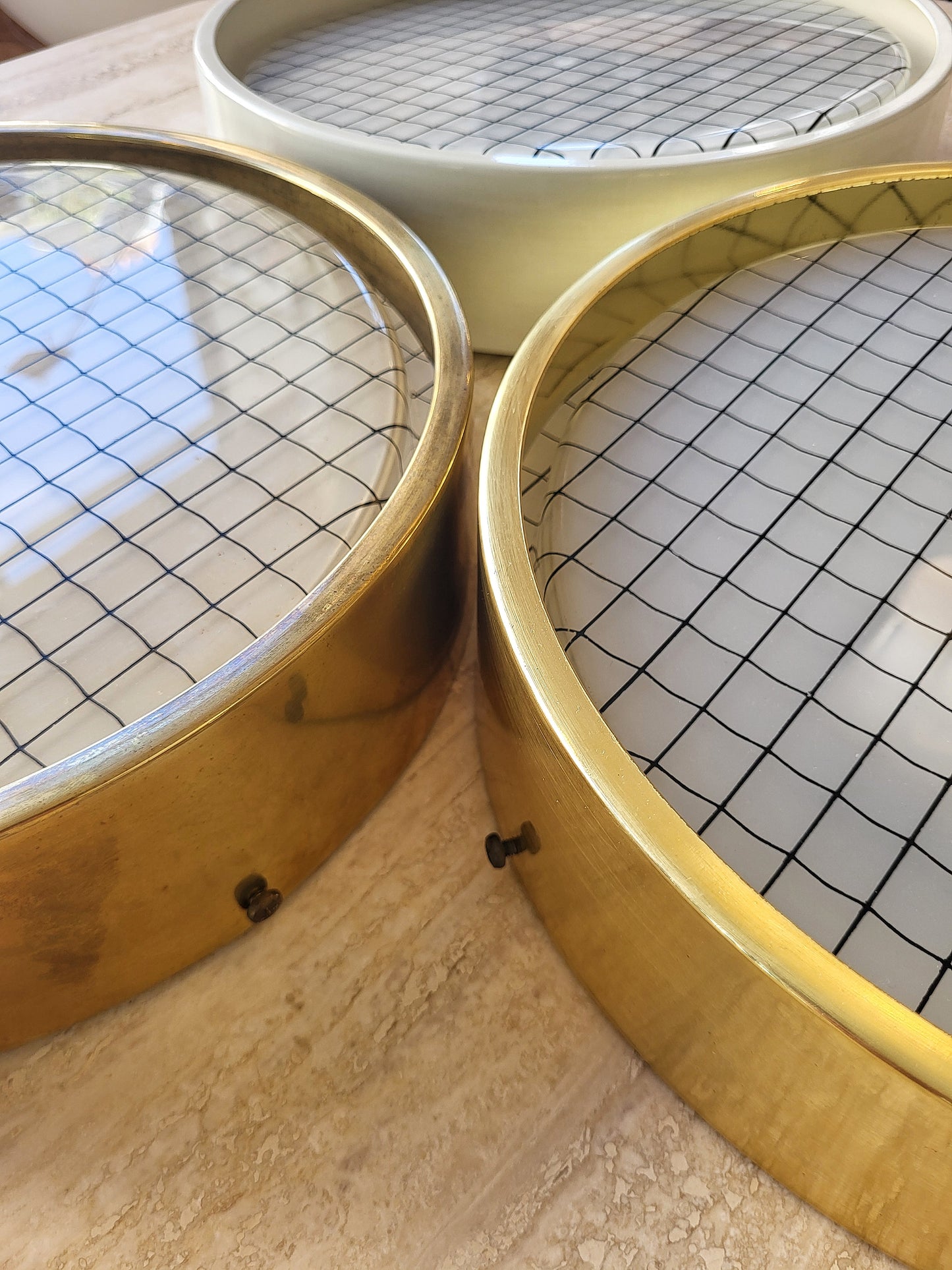 Applique / plafonnier 70s doré