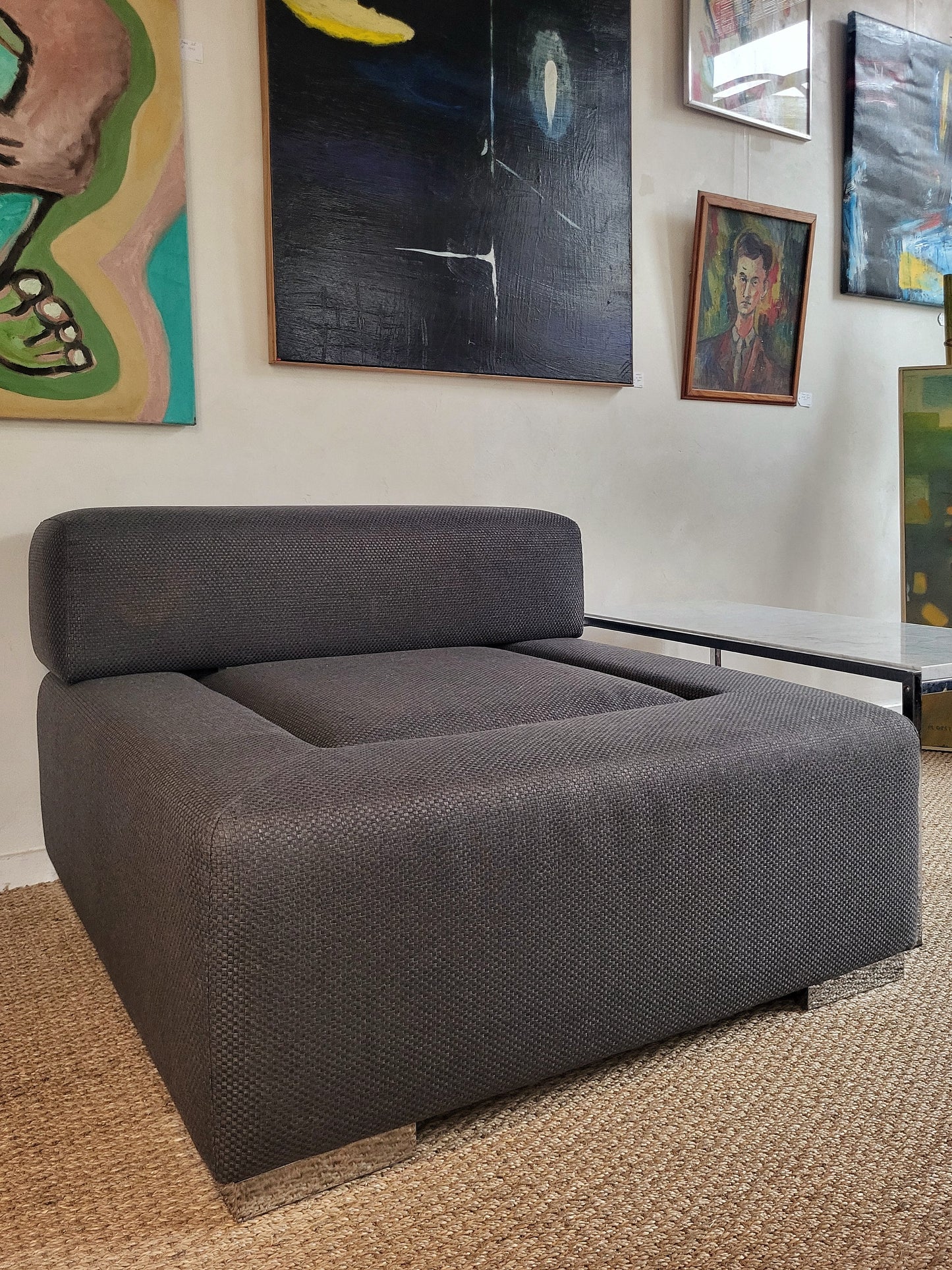 Fauteuil contemporain en tissu